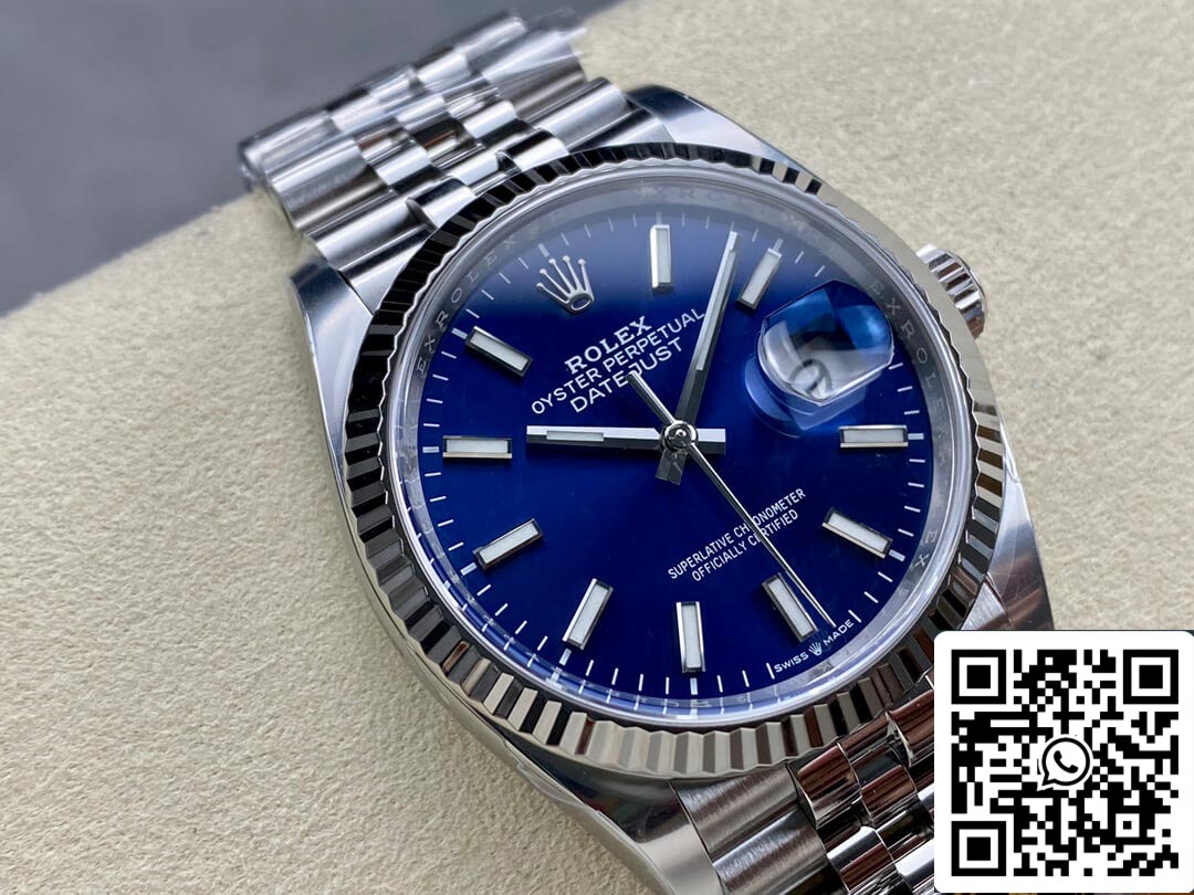 Rolex Datejust M126234-0017 36MM 1:1 Meilleure édition Clean Factory Cadran bleu