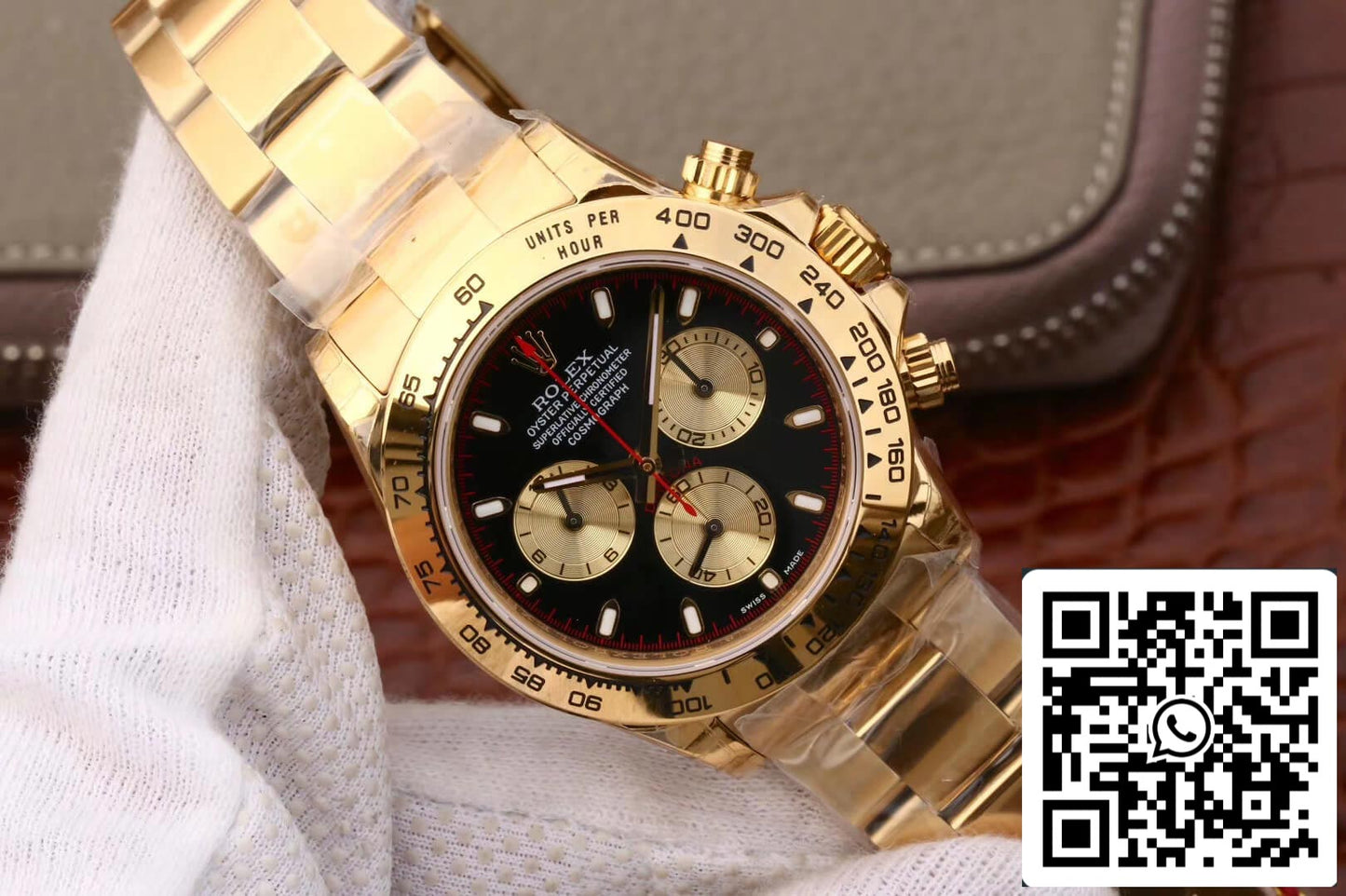 Rolex Daytona Cosmograph M116508-0009 1:1 Meilleure édition JH Factory Or 18 carats