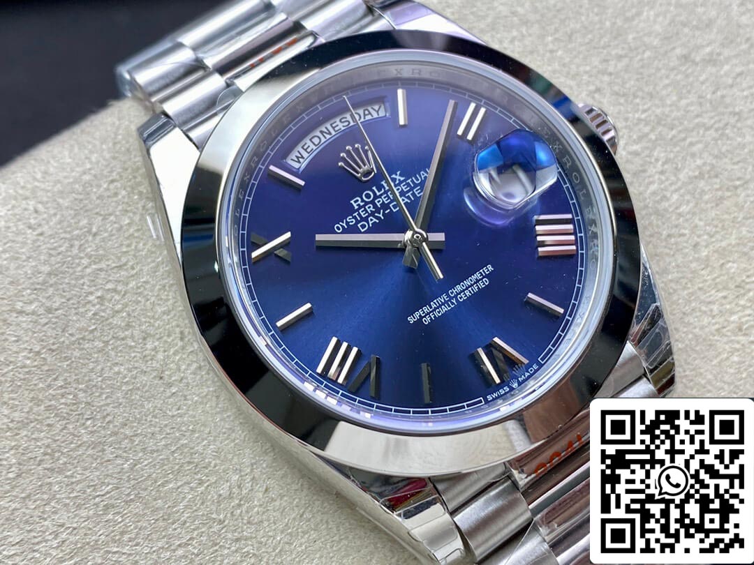 Rolex Day Date M228206-0015 1:1 Best Edition EW Factory Blue Dial