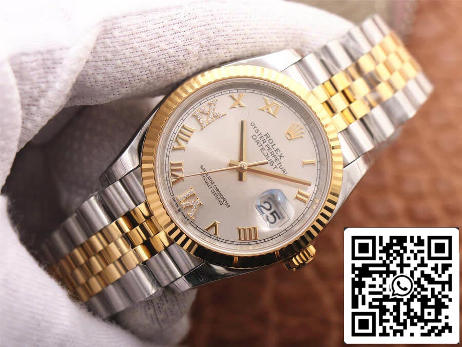 Rolex Datejust M126233-0031 1:1 Meilleure édition EW Factory Cadran argenté