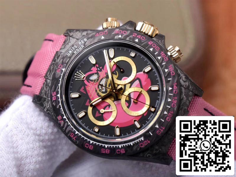 Rolex Daytona Cosmos Pink Exploded Dragon 1:1 Meilleure édition WWF Factory Swiss ETA7750