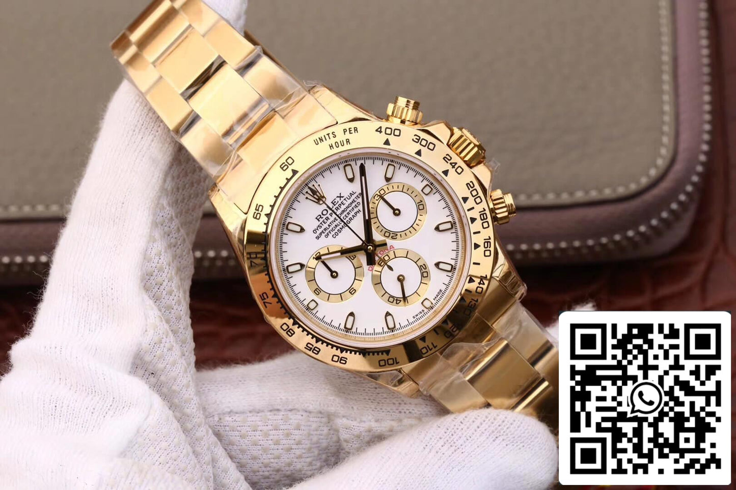 Rolex Daytona Cosmograph M116508-0001 1:1 Meilleure édition JH Factory Cadran blanc