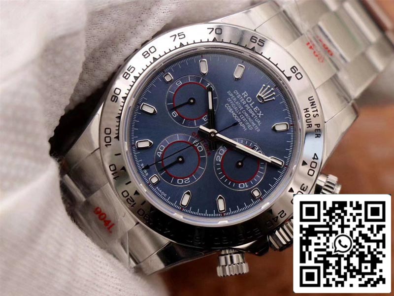 Rolex Daytona Cosmograph 116509-78599 1:1 Meilleure édition Noob Factory Cadran bleu Suisse ETA4130