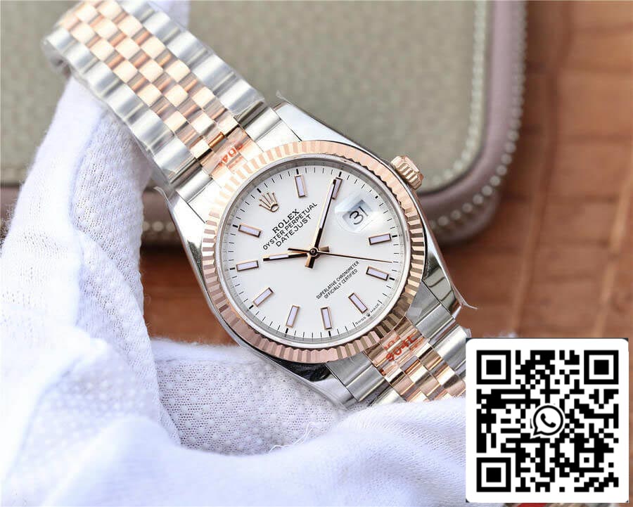 Rolex Datejust M126231-0017 36MM 1:1 Meilleure édition GM Factory Cadran blanc