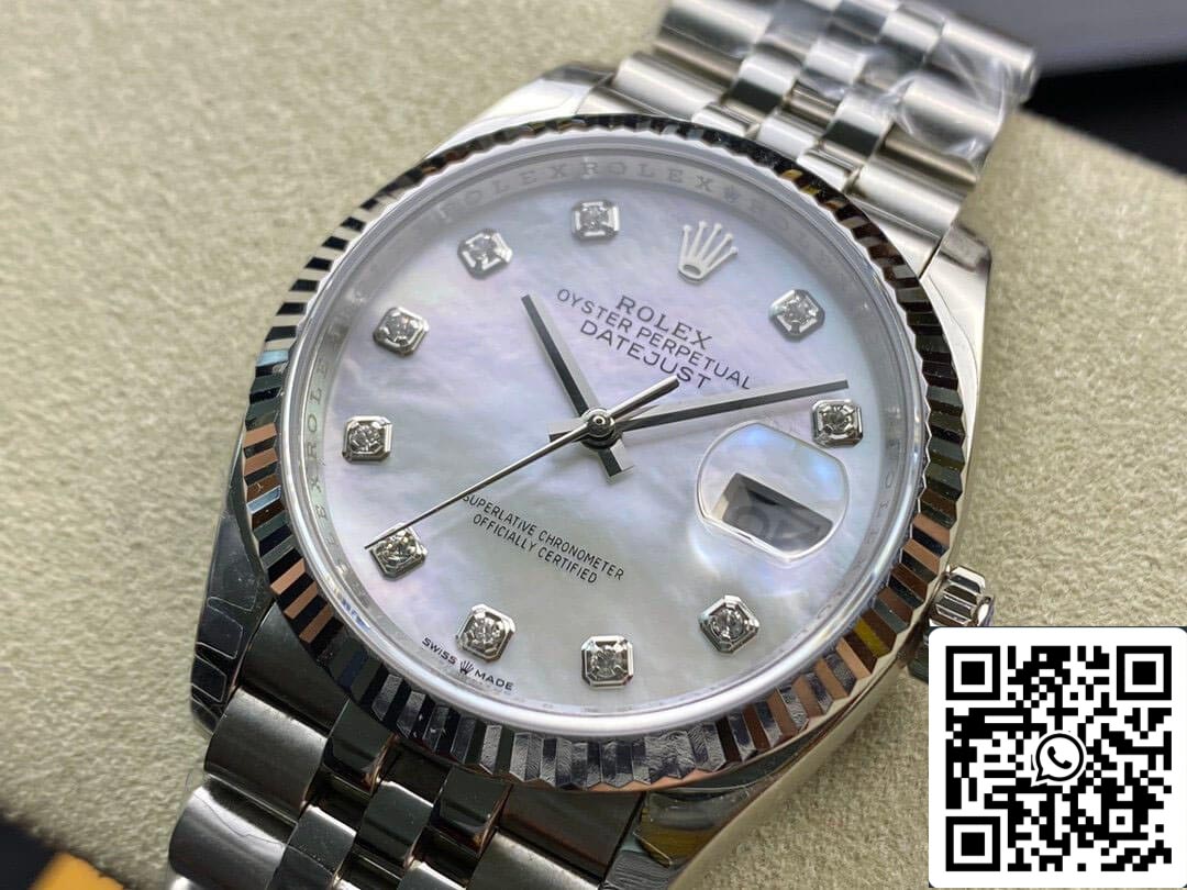 Rolex Datejust 178384-NG-63160 31MM 1:1 Meilleure édition EW Factory Cadran blanc argenté