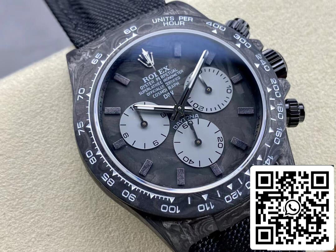 Rolex Daytona Cosmograph Diw Version personnalisée 1:1 Meilleure édition Noob Factory Bracelet noir