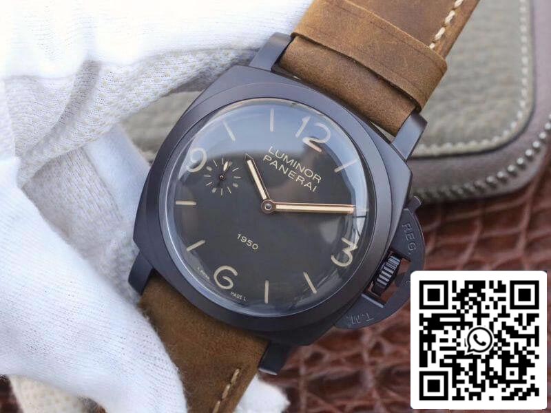 Panerai Luminor PAM375 ZF Factory Mechanical Watches 1:1 Best Edition Swiss ETA P3000 PVD Plated Titanium Case