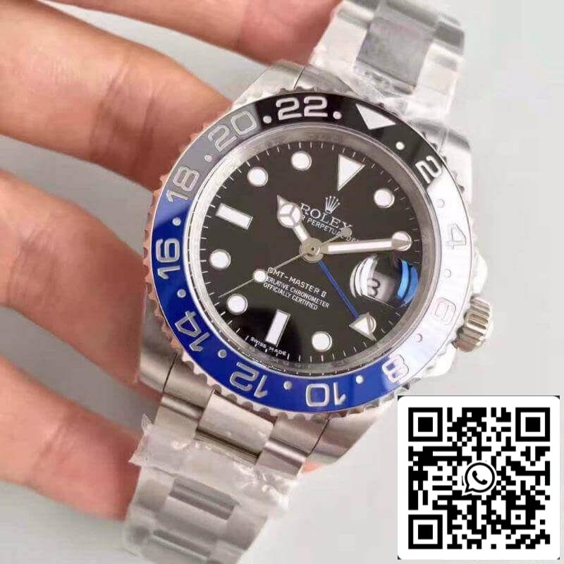 Rolex GMT-Master II 116710BLNR Noob Factory 1:1 Meilleure édition suisse ETA2836-2