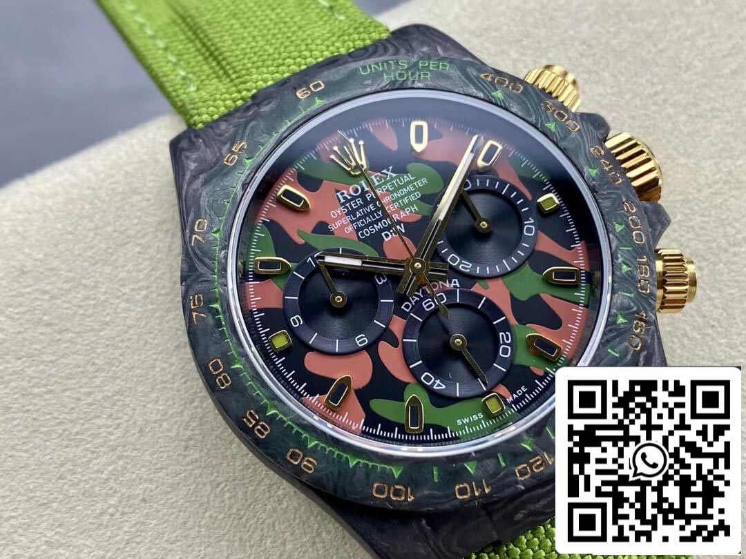 Rolex Daytona Cosmograph Diw Version personnalisée 1: 1 Meilleure édition Noob Factory Bracelet vert