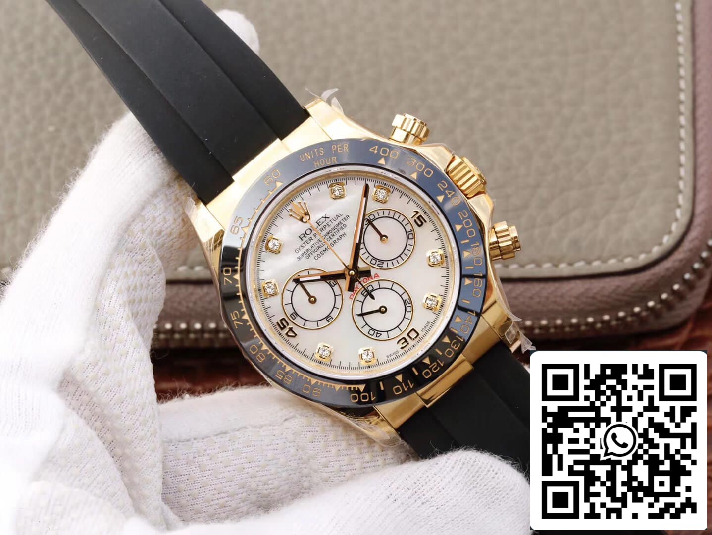 Rolex Daytona Cosmograph M116518ln-0037 1:1 Meilleure édition JH Factory V6 Boîtier en or jaune