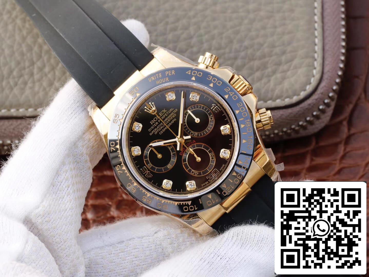 Rolex Daytona Cosmograph M116518ln-0046 1:1 Meilleure édition JH Factory Cadran noir