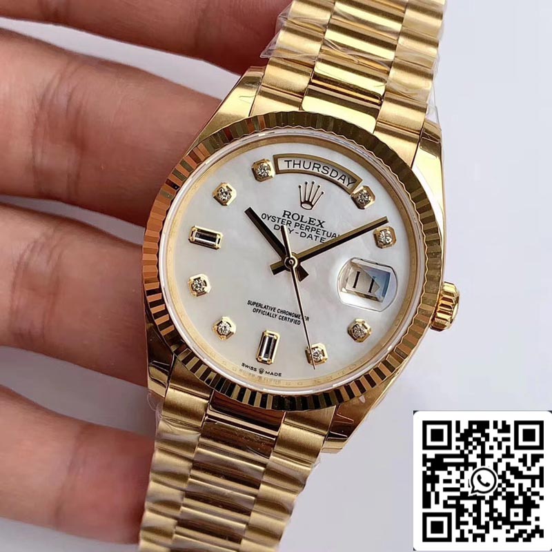 Rolex Day Date M128238 1:1 Best Edition EW Factory Diamond Scale Swiss ETA3255