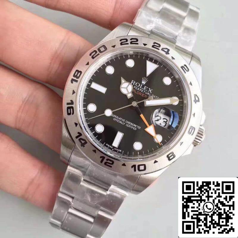 Rolex Explorer II 216570 Noob Factory V7 Men Watches 1:1 Best Edition Swiss ETA3187 Black Dial