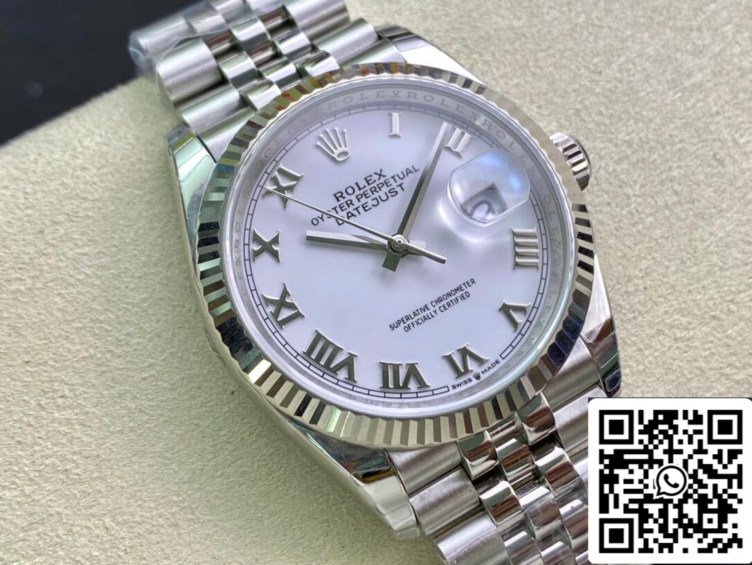 Rolex Datejust M126234-0025 1:1 Meilleure édition EW Factory Cadran blanc