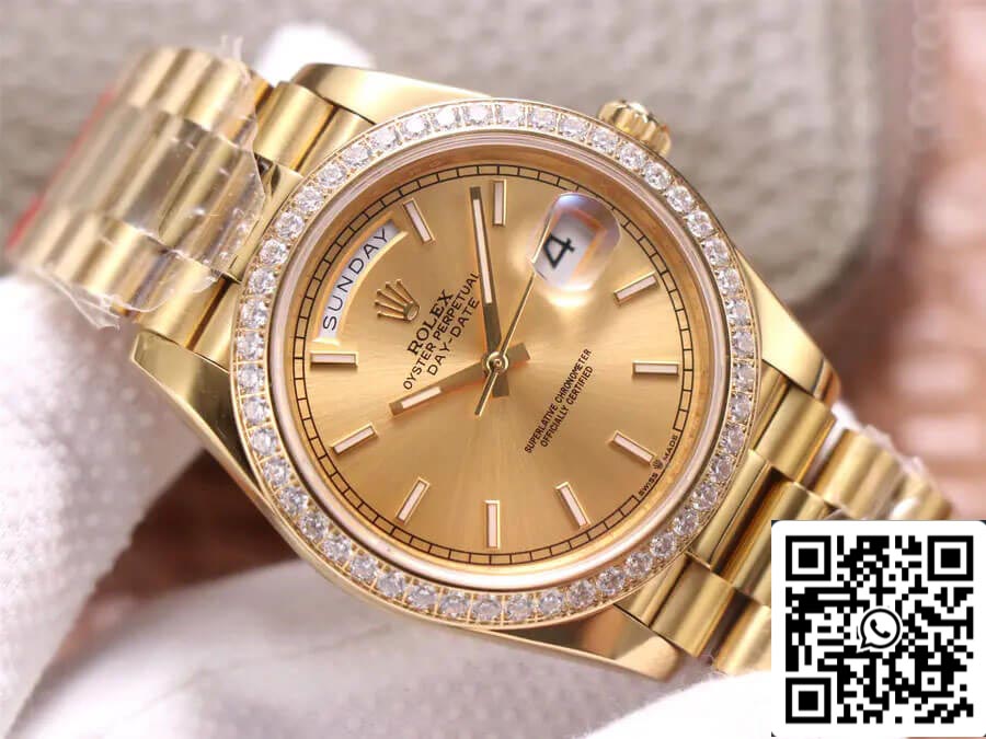 Rolex Day Date M228348RBR-0008 1:1 Best Edition EW Factory 18ct Yellow Gold