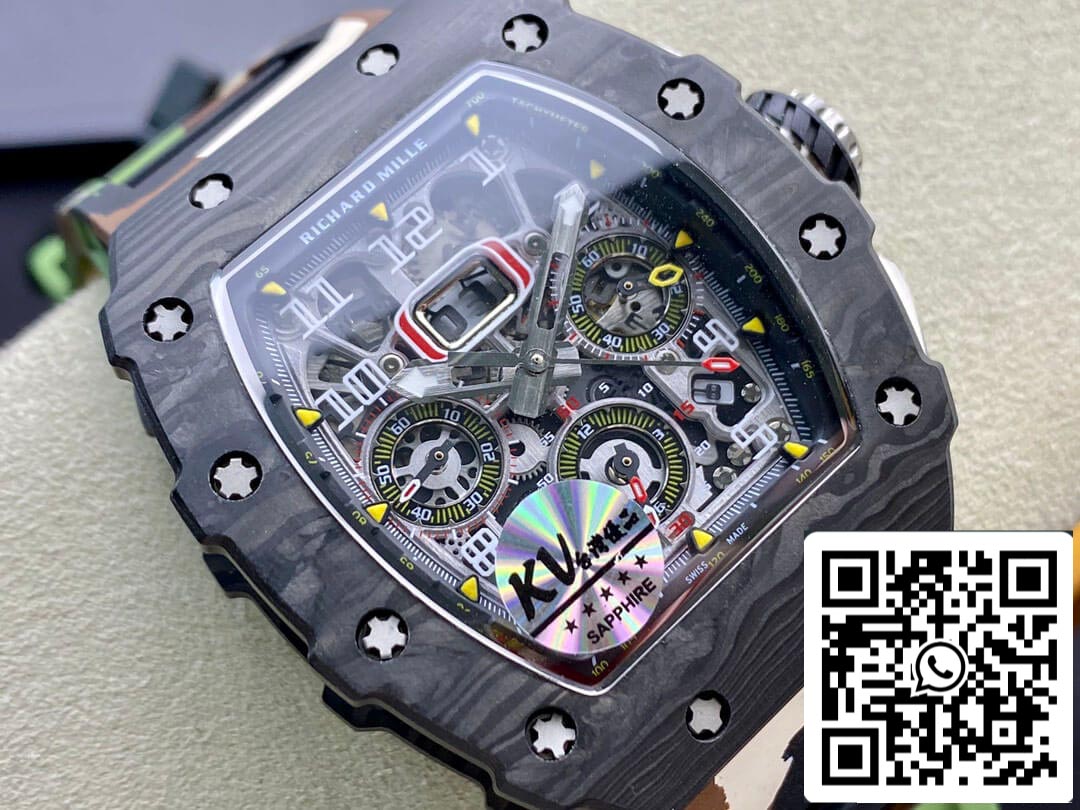 Richard Mille RM 011 1 1 Best Edition KV Factory V2 Carbon Fiber