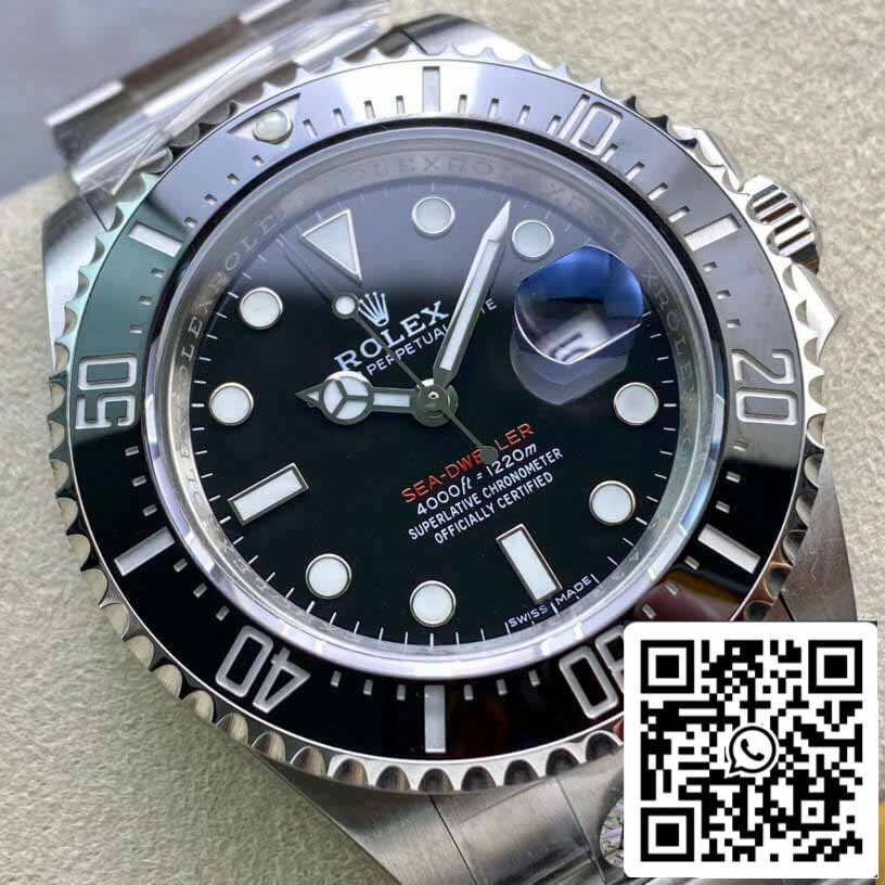 Rolex Sea-Dweller 126600 AR Factory Cadran noir 1:1 Meilleure édition suisse ETA2824