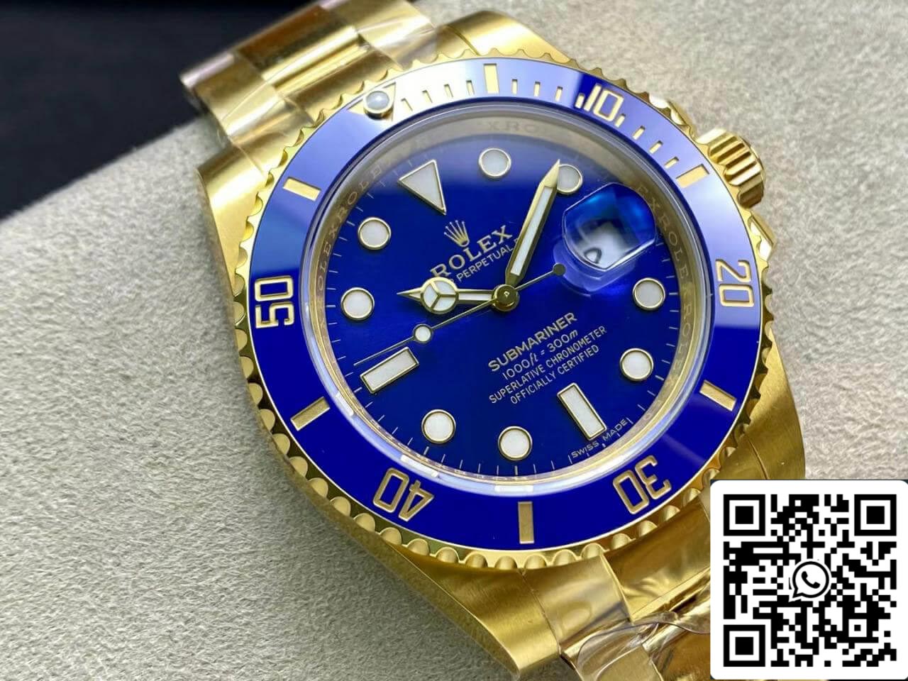 Rolex Submariner M116618LB-0003 3135 mouvement 40 mm VS cadran bleu usine