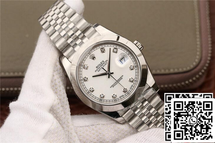 Rolex Datejust M126300 1:1 Meilleure édition EW Factory Cadran serti de diamants