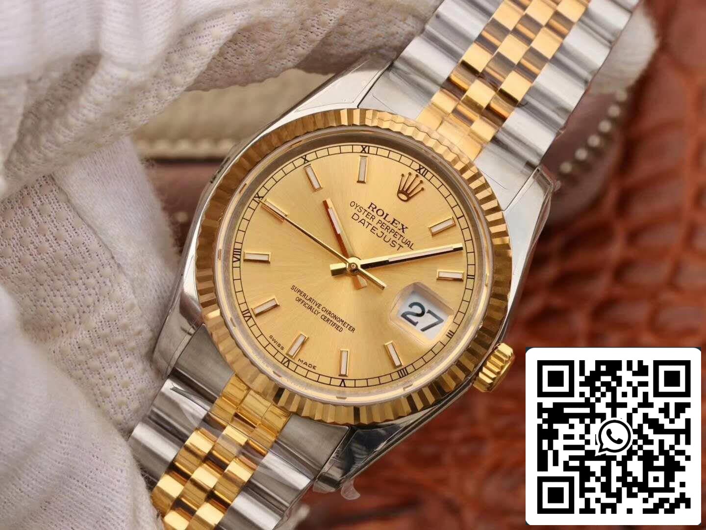 Rolex Datejust II 116333 AR Factory 1:1 Meilleure édition suisse ETA3135 Cadran champagne