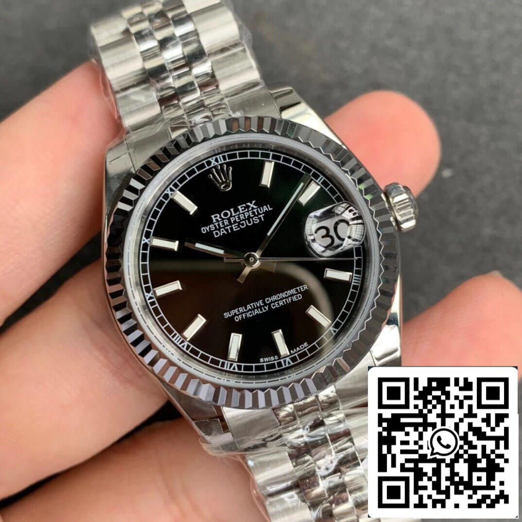 Rolex Datejust M178274-0004 1:1 Meilleure édition GS Factory Cadran noir