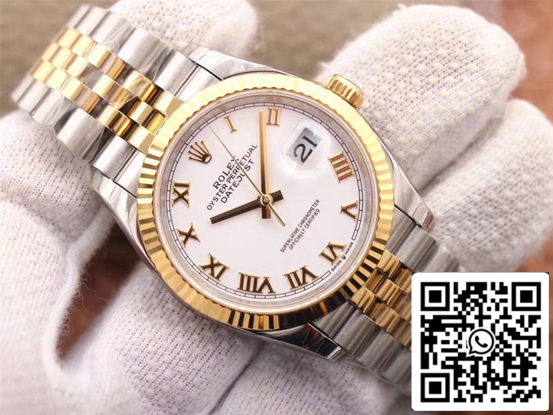 Rolex Datejust M126233-0029 1:1 Meilleure édition EW Factory Cadran blanc Suisse ETA3235