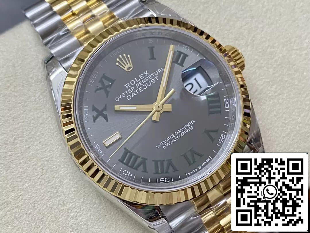 Rolex Datejust M126233-0035 36MM 1:1 Meilleure édition VS Cadran d'usine Wimbledon