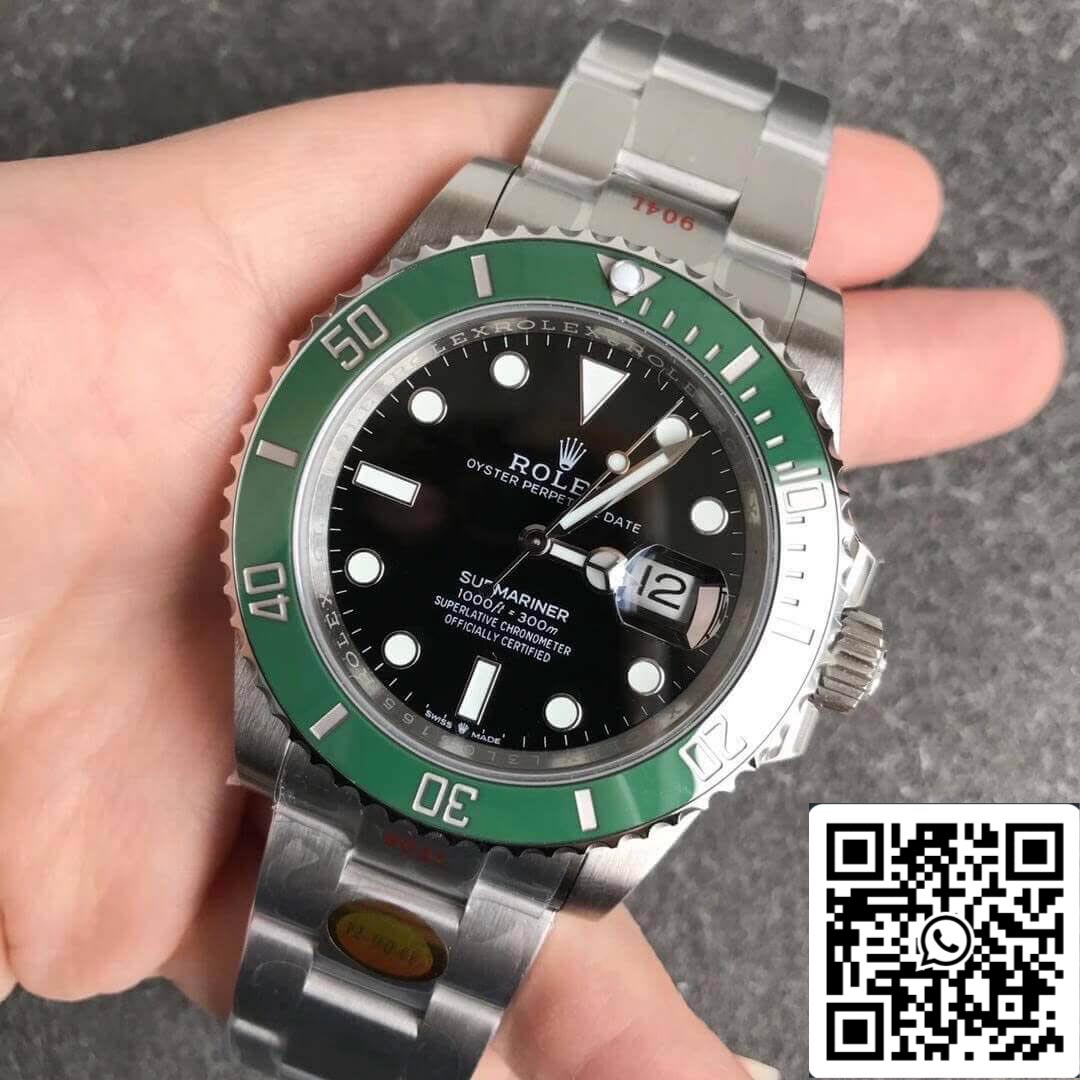 Rolex Submariner Date 41 mm 126610LV 1: 1 Meilleure édition NOOB Factory Lunette verte