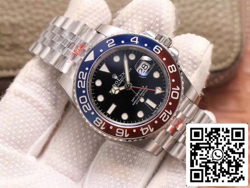 Rolex GMT Master II 126710BLRO-0001 1:1 Meilleure édition Noob Factory Cadran noir Suisse ETA3285