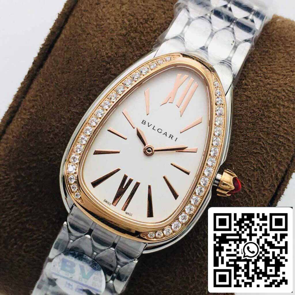 Bvlgari Serpenti 103143 1:1 Best Edition BV Factory Rose Gold Diamond Bezel