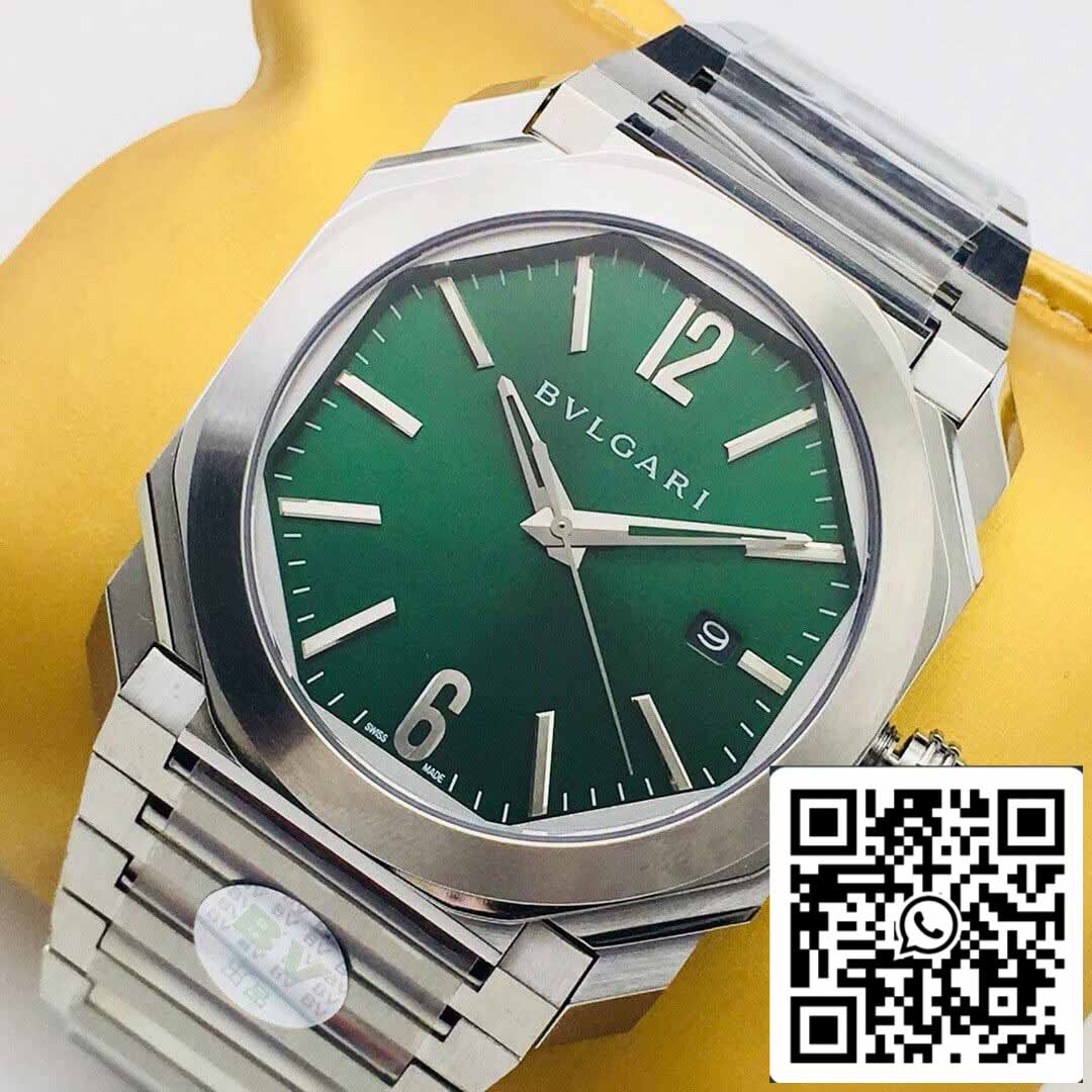 Bvlgari OCTO SOLOTEMPO 101963 BGOP41BGLD 1:1 Beste Edition BV Factory Grünes Zifferblatt