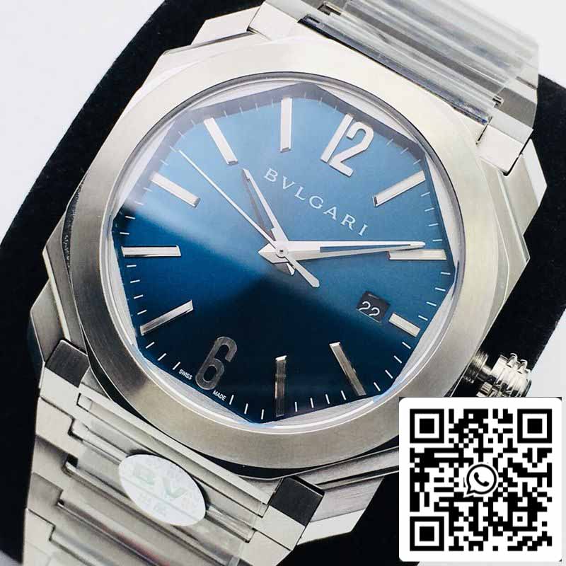 Bvlgari Octo 102105 BGO38C3SSD 1:1 Best Edition BV Factory Blue Dial