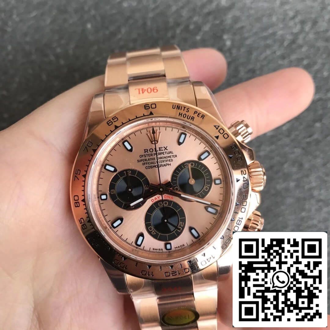 Rolex Daytona m116505-0009 1:1 Best Edition Noob Factory Champagne Dial