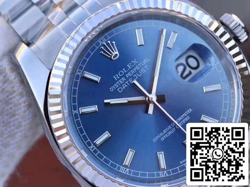 Rolex Datejust 36 mm M126334-0002 AR Factory 1:1 Meilleure édition suisse ETA3135 Cadran bleu