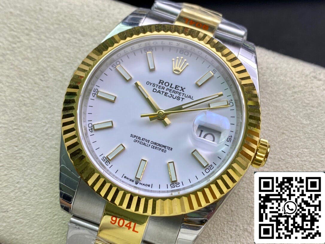 Rolex Datejust M126333-0015 1:1 Best Edition EW Factory White Dial