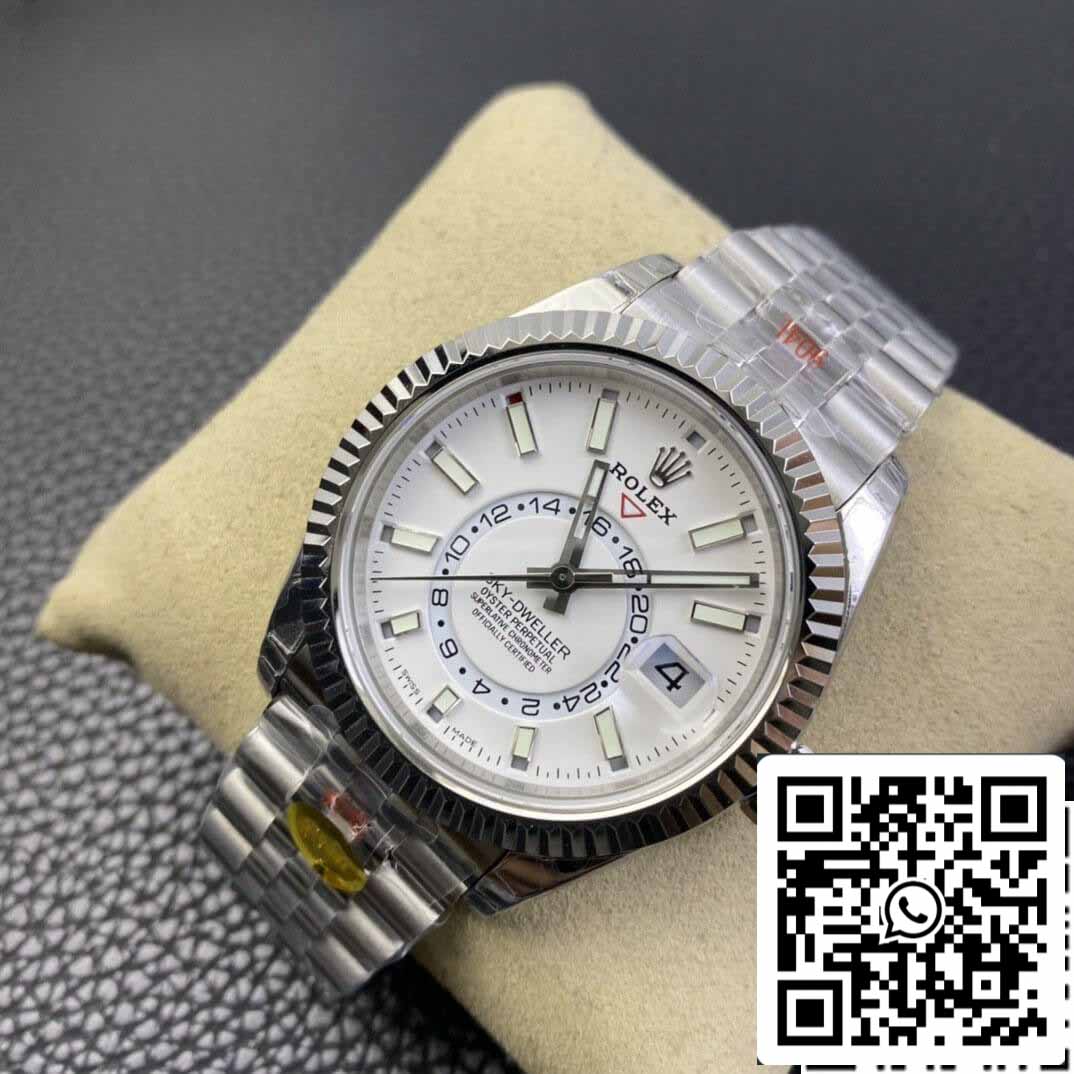 Rolex Sky Dweller M326934-0002 1:1 Best Edition Noob Factory V2 Weißes Zifferblatt