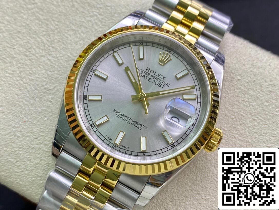 Rolex Datejust 126233 36MM 1:1 Best Edition EW Factory Yellow Gold