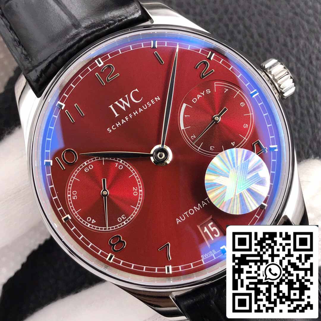IWC Portugieser IW500714 1:1 Best Edition YL Factory Burgundy Red Dial