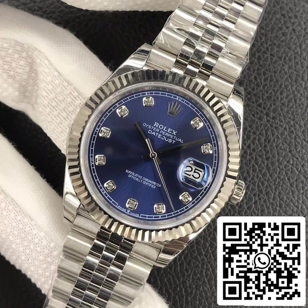 Rolex Datejust M126234-0037 1:1 Meilleure édition EW Factory Cadran bleu