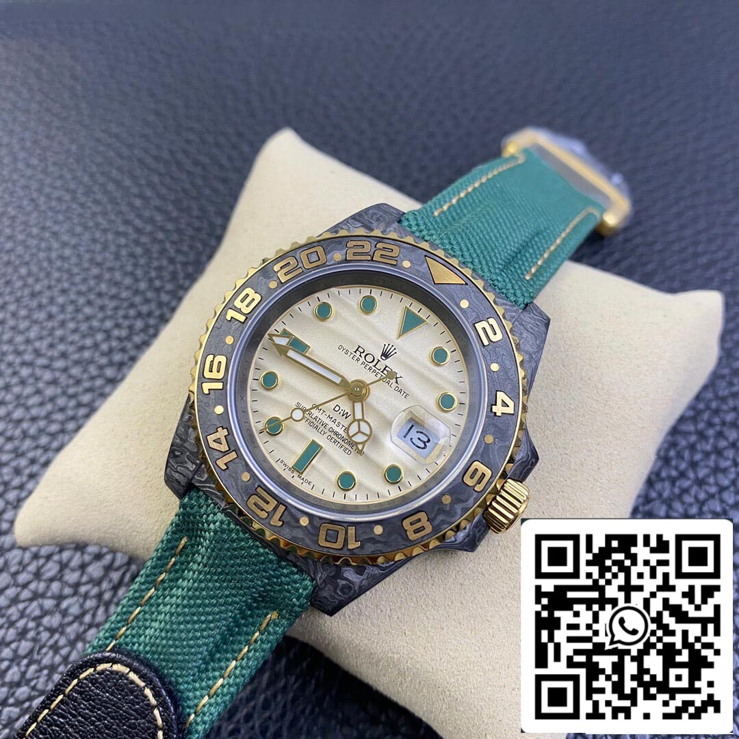 Rolex GMT-MASTER II Diw 1:1 Meilleure édition Bracelet en tissu vert