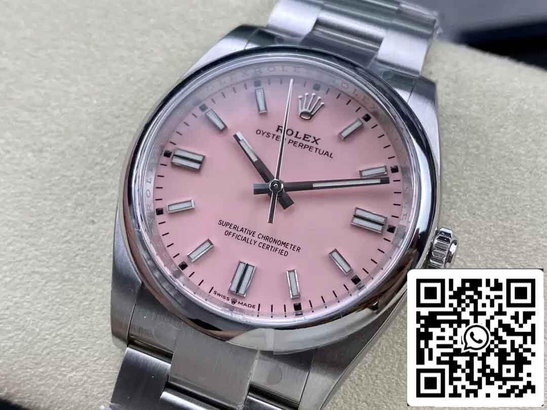 Replik Rolex Oyster Perpetual M126000-0008 36MM Clean Factory Pink Dial