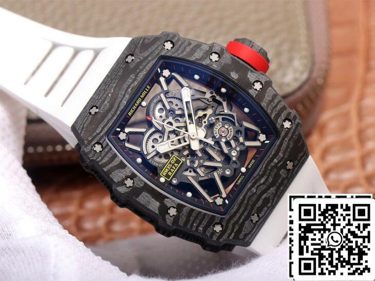 Richard Mille RM35-02 1:1 Best Edition ZF Factory White Rubber Strap