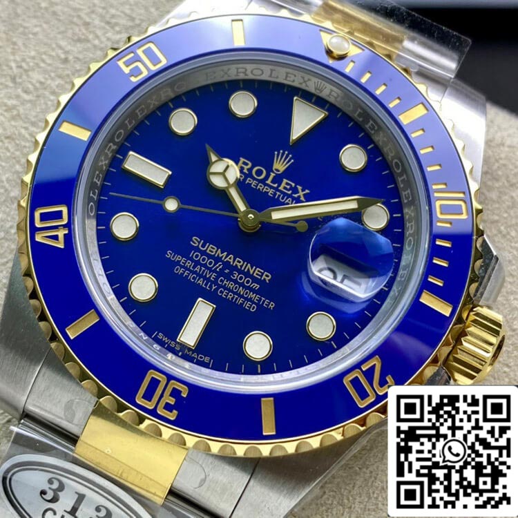 Rolex Submariner 116613LB-97203 1:1 Meilleure édition Clean Factory V4 Lunette bleue