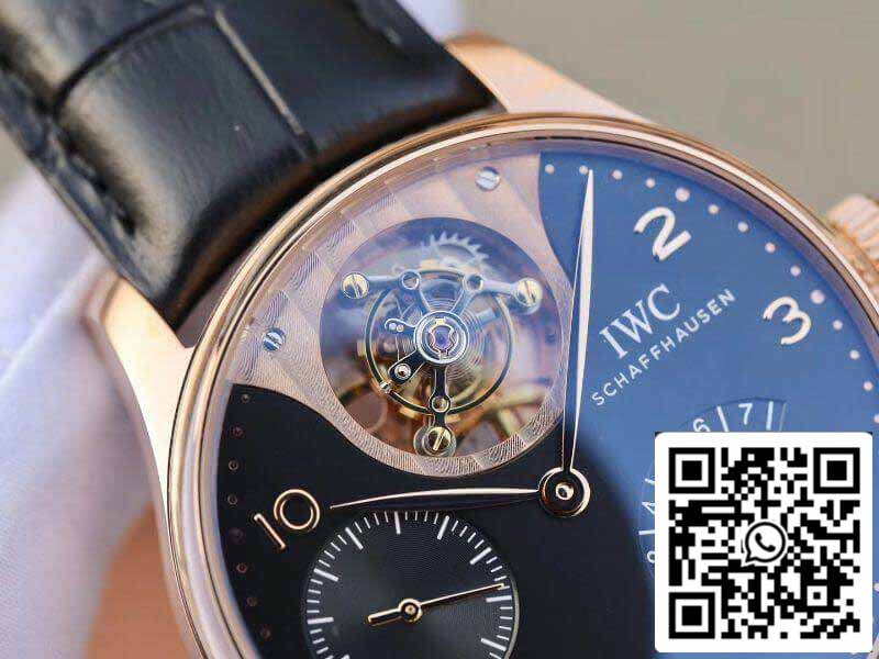 IWC Portuguese IW504210 Tourbillon 18K Rosegold 1:1 Best Edition Swiss automatic complicated tourbillon movement