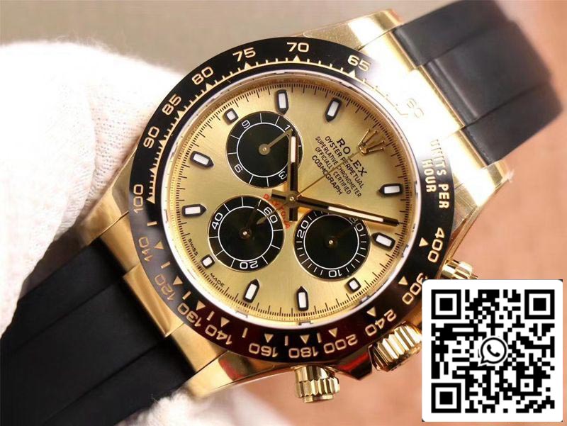 Rolex Daytona M116518LN-0048 1:1 Meilleure édition Noob Factory Cadran Champagne Suisse ETA4130