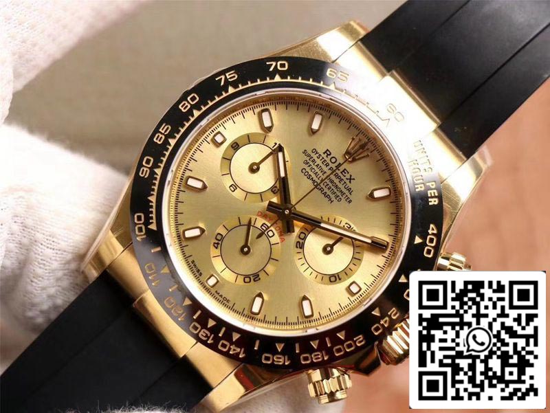 Rolex Daytona M116518LN-0042 1:1 Meilleure édition Noob Factory Cadran Champagne Suisse ETA4130