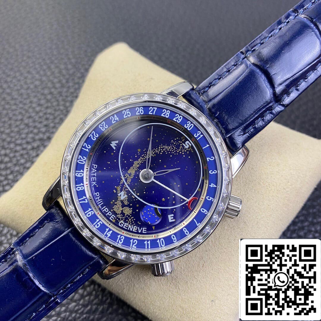 Patek Philippe Grand Complications 6104G-001 1:1 Best Edition AI Factory Sky Moon Blue Dial