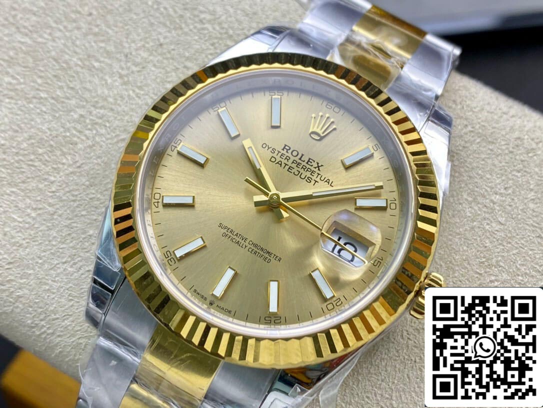 Rolex Datejust M126333-0009 Bracelet Oyster 41 mm VS Acier inoxydable d'usine