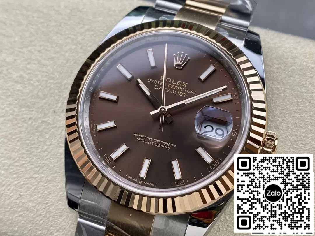 Rolex Datejust 41MM M126331-0001 1:1 Meilleure édition Cadran Chocolat Clean Factory