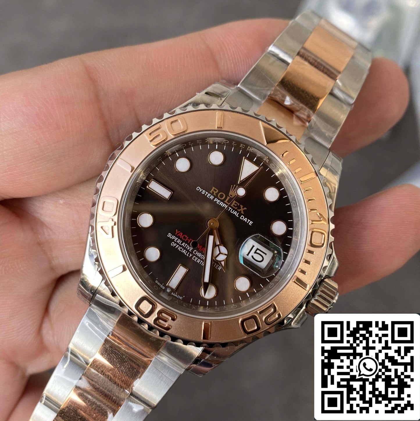 Rolex Yacht Master M126621-0001 1:1 meilleure édition VS cadran chocolat d'usine